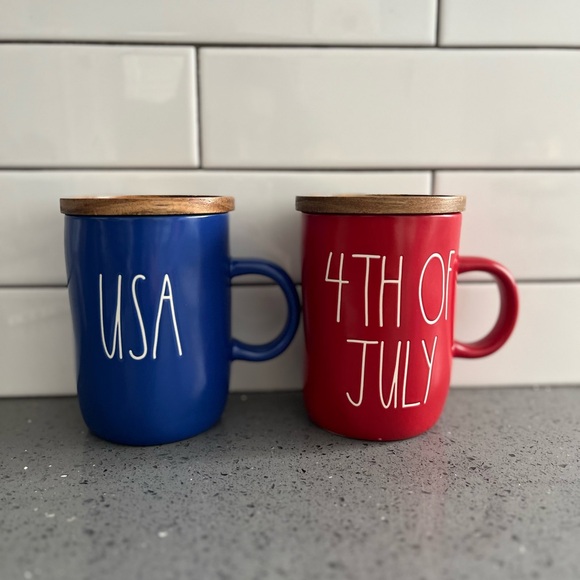 Rae Dunn | Kitchen | Blue Rae Dunn Usa Mug And Red Rae Dunn 4th Of July ...